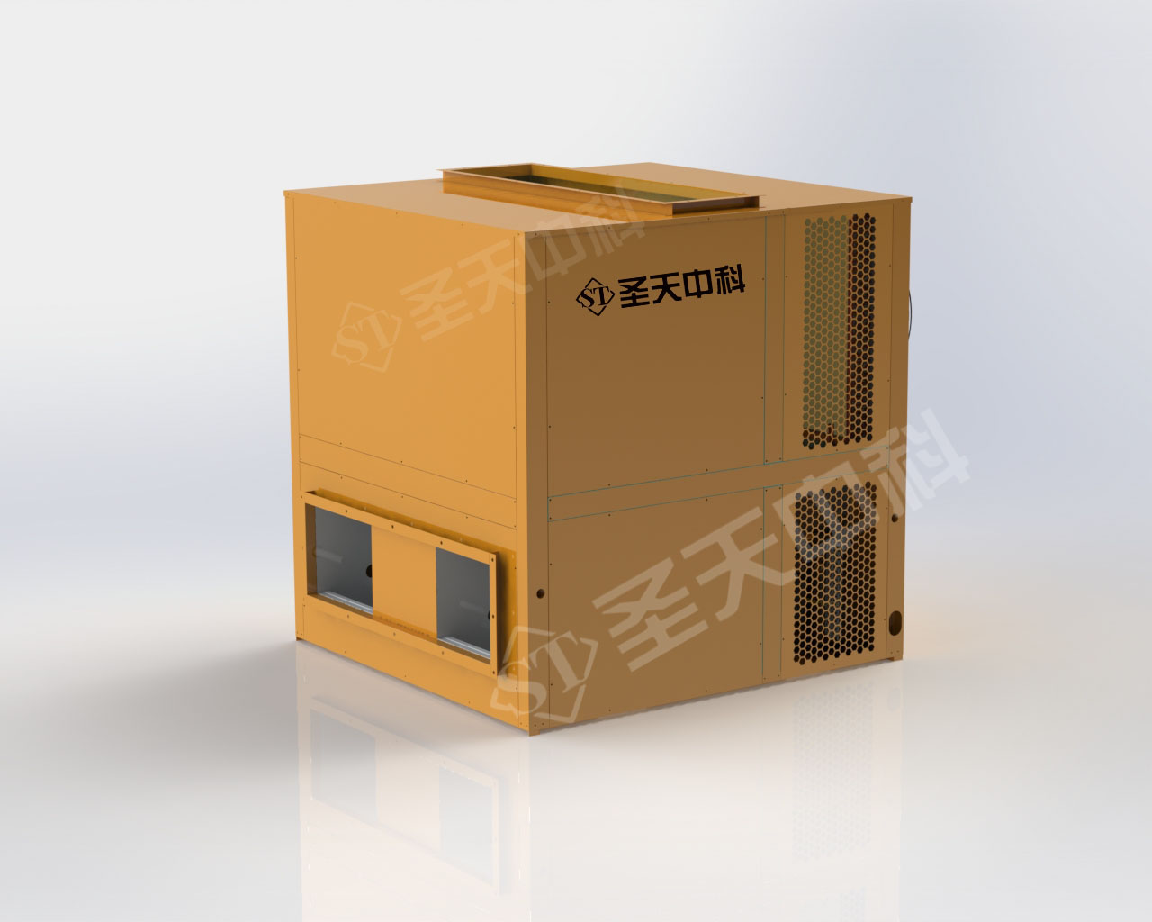 开闭环15P下出风整体式烘干机